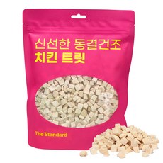 더스탠다드 신선한 반려동물 동결건조 간식 큐브 트릿, 1개, 220g, 치킨 1개, 220g, 치킨