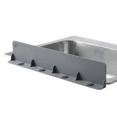 하우스키핀 물튀김방지 실리콘 싱크대 물막이 높이 10cm, 그레이, 1개