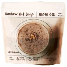 밀프로젝트 캐슈넛 양송이 크림 스프 (냉장), 4개, 220g