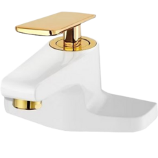 국산 카프리 투홀 세면대수전 세트 화이트골드, 1개