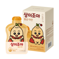 케어유 6년근 삼이조아 어린이 홍삼 건강 음료, 15개, 20ml