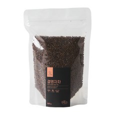 느으림 천천히 두번 볶은 국산 결명자차, 500g, 3개, 1개입