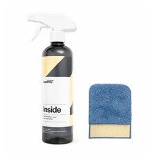 카프로 인사이드 500ml+마이크로파이버 사각어플 자동차가죽 플라스틱세정제 자동차시트 관리, 500ml, 1세트