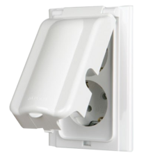 진흥 J시리즈 제이시리즈 배선기구 / 무로고 세로 방우형 2구 콘센트 (화이트), 1개