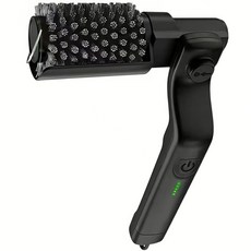 전동 그릴 청소 브러쉬 2in1 360도 회전 청소, 1개, 블랙