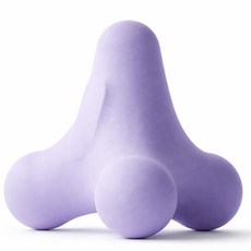 안나네 사각형 근막 마사지볼 발 마사지볼 어깨 목 허리 손 근육 마사지 젖산 제거 요가 경혈 마사지볼, 보라, 1개