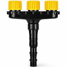 안나네 정원 잔디 마당 베란다청소까지 다구 분사 호스 노즐 3구 6구 물 분사기, 세개구멍, 1개