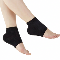 머든픽 발뒤꿈치 갈라짐 각질케어 굳은살 제거 수면 보습양말, 블랙, 4개