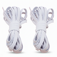 모브드 짱짱한 납작 바지 고무줄 밴드 11mm x 5M 세트, 1개, 화이트