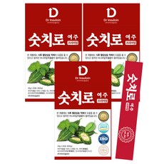 숫치로여주프리미엄 바나바잎추출물 기능성표시식품 무농약여주즙 -국내최대고함량~간편스틱형 (총90포), 3박스, 600ml