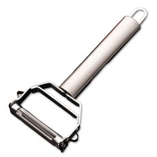 아쥬르 3 in 1 만능 채칼 다용도 스탠 슬라이서 감자칼, 1개, 스테인리스 실버