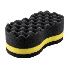 워시결 세차스펀지 세차용품 셀프세차 광택 대형스폰지 자동차세차, 블랙골드 엣지, 1개