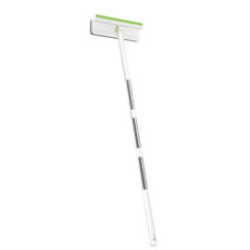 cobbe매직창문청소기 다용도청소도구 창문 유리문 거울청소에적합 섬유천과실리콘스크레이퍼일체형 길이조절가능한스테인레스손잡이 가정용청소필수품 청소편의성UP 청소효과UP, 1+3, 1개