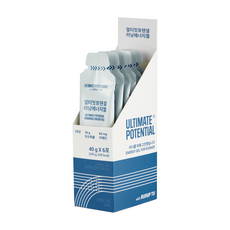 얼티밋포텐셜 러닝에너지젤 탄수화물 팔라티노스 카페인 러닝 마라톤 파워젤(40g/6포), 6개, 40g