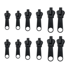 루엔티 원터치 셀프수선 지퍼 수리 키트, 12개, 블랙