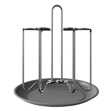 피카스페이스 스텐304 물빠짐 컵 건조대 컵걸이, 1개, 다크그레이