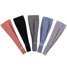 [MYDELLA] 통기성 기능성 땀흡수 스포츠 등산 운동 테니스 러닝 헤어밴드, 3개, 라이트블루