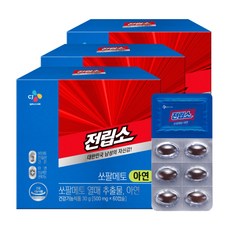 리턴업 전립소 쏘팔메토 아연, 60정, 3개