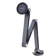 코지박스 맥세이프 자바라 거치대 핸드폰 태블릿 거치대 풀접이식 맥세이프 + 클립, 1개, 그레이