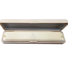 JDR 하모니카 AH-24 하모니카 복음 트레몰로 컬러, 1개, 화이트