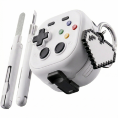 아임펄슨 버즈4케이스 레트로 게임기 패드 3종 세트, 화이트, 1개, 레트로케이스청소키트세트