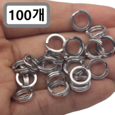 리얼세이지 스플릿링 낚시 스텐링, 1개, 100개입