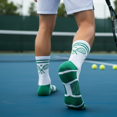 6족세트 테니이스양말 TENNIS (초록 네이비) 라켓양말 형광 두꺼운 파일 쿠션 남성 여성 운동 헬스 등산 조깅 스포츠 양말, 남성6족세트(초록3+네이비3)