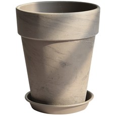 필플랜트 독일토분 길쭉형 모카+화분받침 세트, 1개