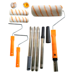 바른 페인트용품 9인치롤러2개 롤러장대, 6세트