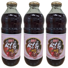 붉은석류과즙100% 스페인산 1000mlX3병 식약처 HACCP인증, 3개, 1L