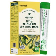Sentiol 유기농 냉압착 엑스트라버진 올리브오일 100 % 스틱, 1세트, 140ml