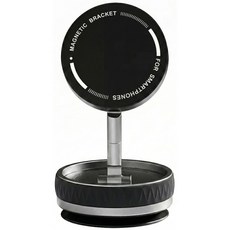 맥키퍼360 차량용 맥세이프 흡착 거치대, 블랙, 1개