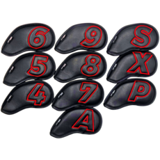서플라이스 자석 아이언커버 10개 세트 골프채 헤드 웨지 보호 클럽 풀세트, 1개
