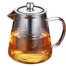 내열유리 티포트, 혼합색상, 450ml, 1개