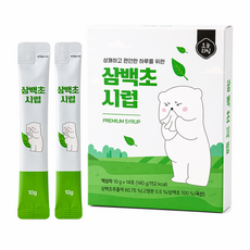 프리미엄 삼백초 기관지 시럽 스틱 14포 겨울철 환절기 기침 가래 케어, 140g, 1세트