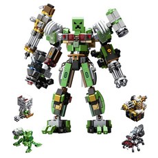 크리퍼 좀비 몬스터 4in1 합체 로봇 호환블럭 세트 538pcs, 1개