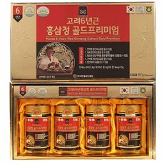 홍삼정 골드 프리미엄 고려 6년근, 240g, 4개 240g, 4개