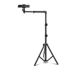 카멜리안 항공샷 거치대 260cm 높이 스마트폰 촬영용 삼각대 T자 수평 수직 조절 스탠드 유튜브 요리 언박싱 거치대 1개, none