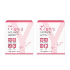 [특허원료] HWC 이너솔루션 질유래유산균 여성유산균 락토바실러스, 60g, 2박스