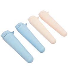말랑베어 실리콘 아이스크림 틀 몰드 만들기, 4개, 아이보리+블루