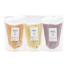 (앵무새국수) 웰빙 무염국수 3색 세트 (300g), 1세트, 단품