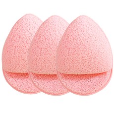 PDG 블랙헤드 전용 모공 클렌징 스펀지 세안 퍼프 XL, 3개, 핑크색