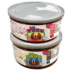 [간장+양념] 바다장독 순살 간장게장 양념게장 순살게장 꽃게장 반찬, 1세트, 600g