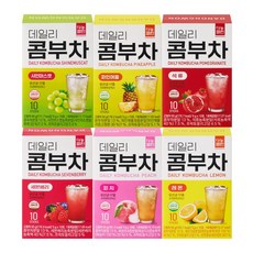 [콤부차 BEST] 다농원 콤부차 6종 맛보기(사과 세븐베리 파인애플 석류 피치 레몬)