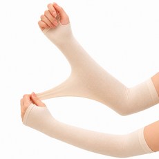 또하 여름용 팔토시 자외선 차단 여성 쿨토시 등산 골프 2세트, 살색