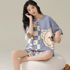 JLOG 2세트 반팔 반바지 홈웨어 상하세트 2종