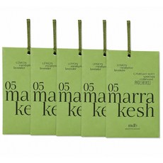 메종데부지 옷장 차량용 샤쉐 방향제, 마라케쉬, 5개, 20g