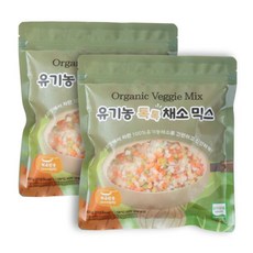 이유시작 국산 유기농 톡톡채소믹스 볶음밥용, 2개, 400g