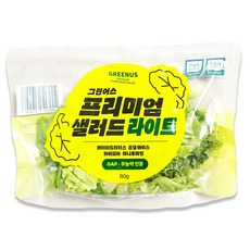 그린어스샐러드 무농약 친환경 유러피안 샐러드 간편 파우치, 7개, 80g