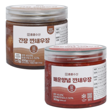 훈훈수산 매운양념 깐새우장 300g+간장 깐새우장 300g, 300g, 1개